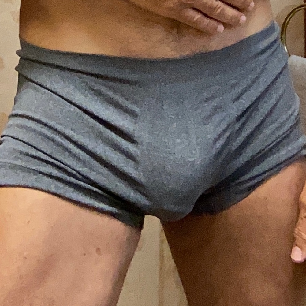 Merona, gray trunks, stretchy material , medium